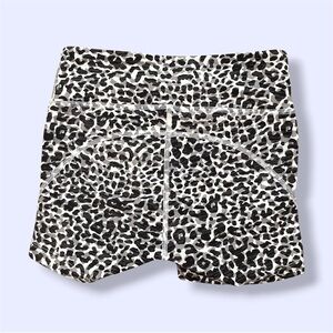 Outdoor Voices Flex 3" Shorts in Snow Leopard